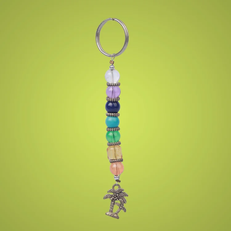 Natural Seven Chakra Key Chain